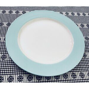 Martha Stewart Stoneware Westport Classic Dinner Plate 10.5” Aqua Turquoise 6028